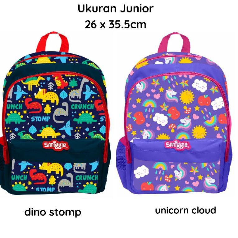 (PROMO FFB81) Ransel TK Junior Smiggle Unicorn Ice Cream Rainbow Space Sport Cowo Cewe Tas Sekolah A
