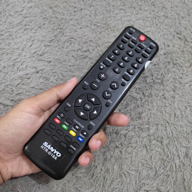 Remote TV SANYO LCD LED TV 100% New Terbaru HTR-D18A - Remote SANYO TV Terbaru - Remote TV SANYO LED