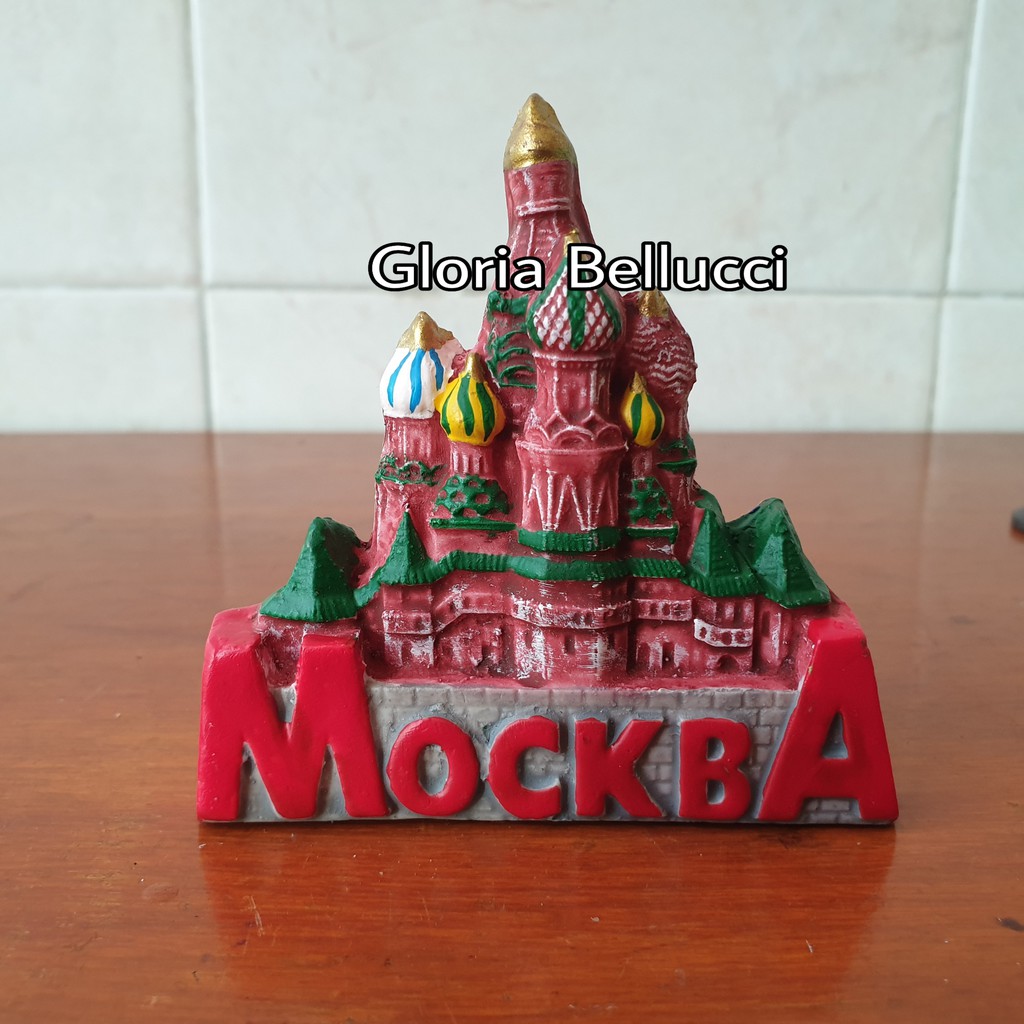 tempelan magnet kulkas mockba souvenir moscow russia rusia