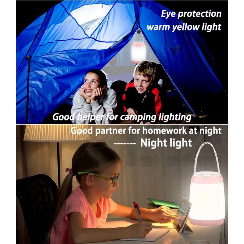 Lampu Emergency USB Charger LED Rechargable Camping Night Light