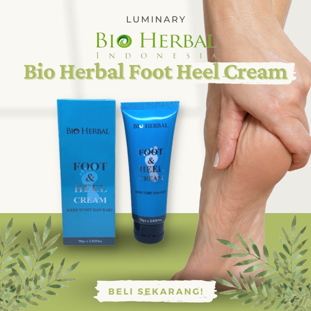 Bio Herbal Foot &amp; Heel Cream Bpom Krim Penghalus Tumit Kaki Pecah Dan Kering Perawatan Kulit Kaki Kapalan Origanal BPOM