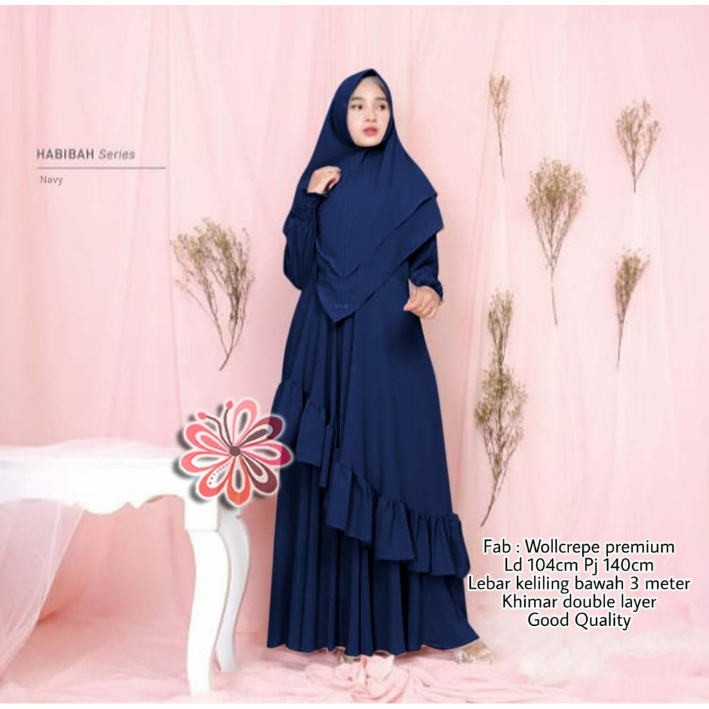 GAMIS HABIBAH SYARI BAJU MUSLIM TERBARU DAN TERMURAH 2019