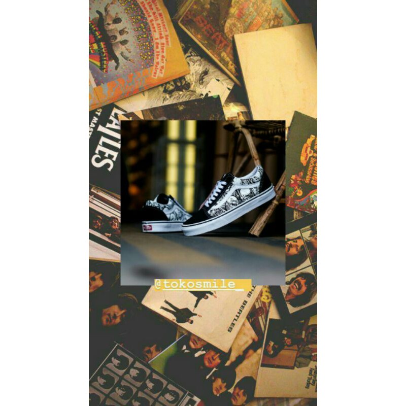 Vans Oldskoool Forgotten Bones Black White