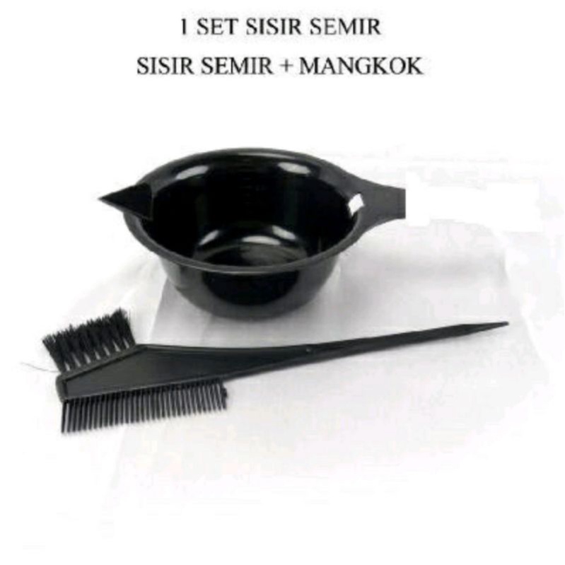 SISIR SEMIR + MANGKUK SET WARNA HITAM