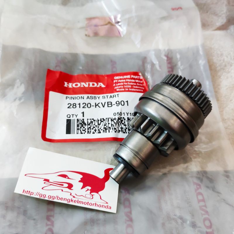 Gear Pinion Assy Start Starter Stater Beat Scoopy Vario Spacy Ori AHM 28120KVB901