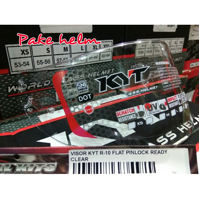 KACA HELM FLAT VISOR KYT RC7 KYT RC SEVEN KYT R10 KYT K2 RIDER