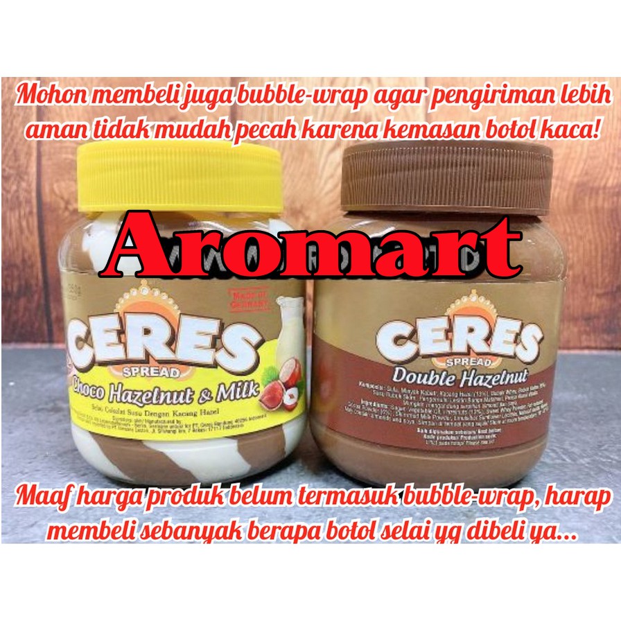 

Ceres Selai Double Hazelnut/Hazelnut Milk - 350g