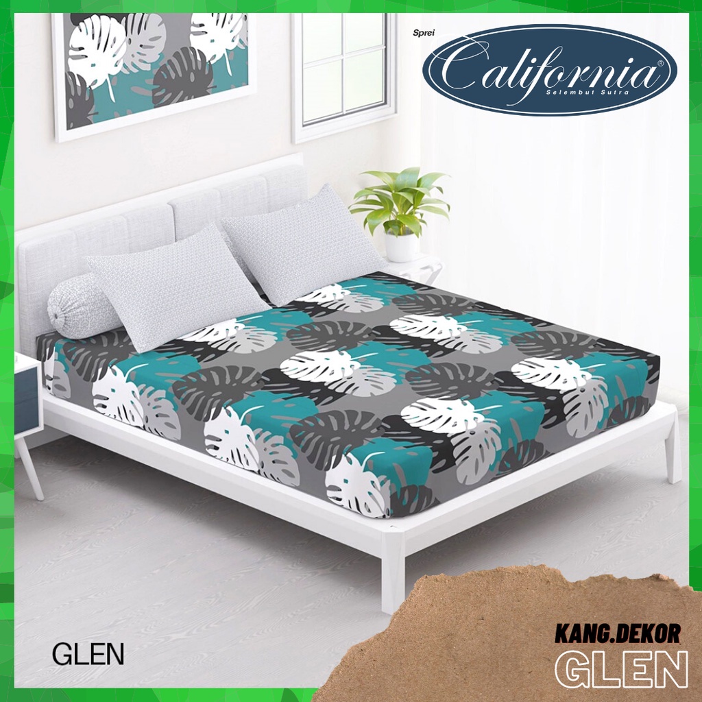 SPREI CALIFORNIA MOTIF GLEN QUEEN KING SINGLE SIZE 160X200 180X200 120X200 SPREI NO 1 2 3 MURAH SEPR
