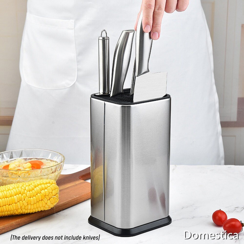 ANHO Tempat Pisau Dapur Spatula Stand Holder Stainless Steel - SUS435