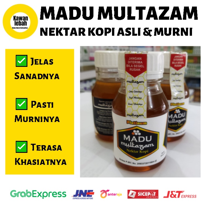 

MADU MULTAZAM MADU BERSANAD MURNI NEKTAR BUNGA KOPI ASLI PURE 350 GR