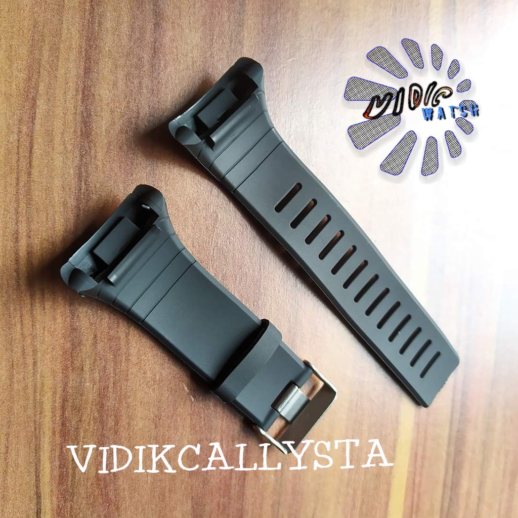 Strap Tali Jam Tangan Rubber OTS T5007G OTS 5007 black