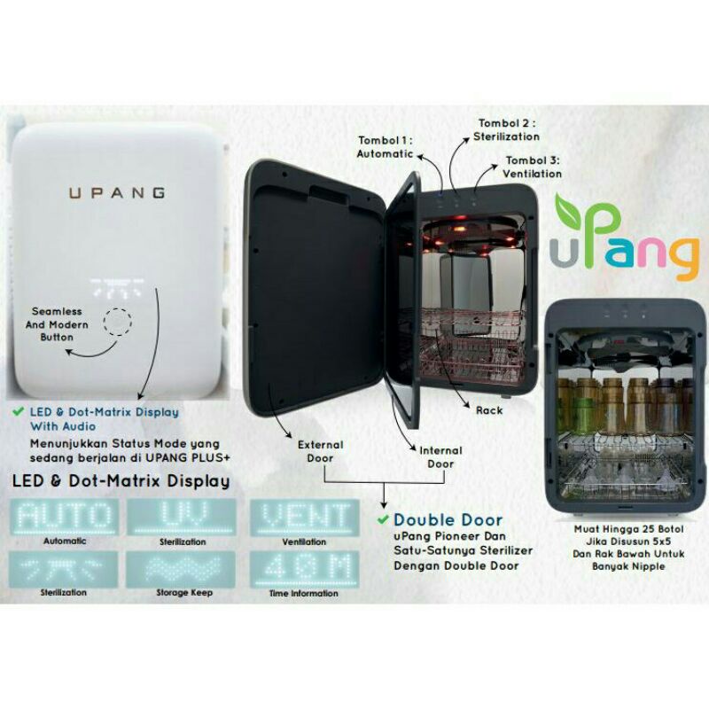 Upang Plus Led 9th Generation - UVC Sterilizer Waterless Botol Susu