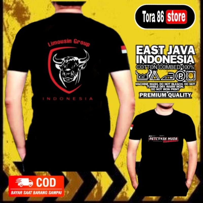 kaos sapi peternak muda