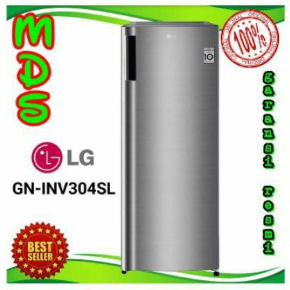 Freezer LG GN-INV304SL INVERTER 6 rak lemari es pembeku es batu kulkas