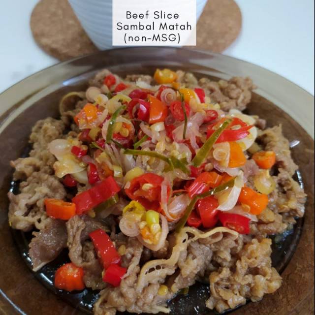

Beefslice sambal matah 250gr