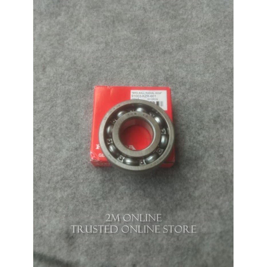 BEARING BALL RADIAL 6204 HONDA ORI AHM 91003-KZR-601 A02