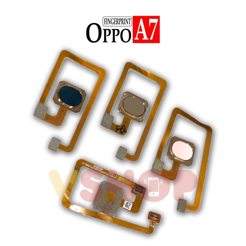 Flexibel Flexible Home Fingerprint Finger Print Sidik jari Oppo A7