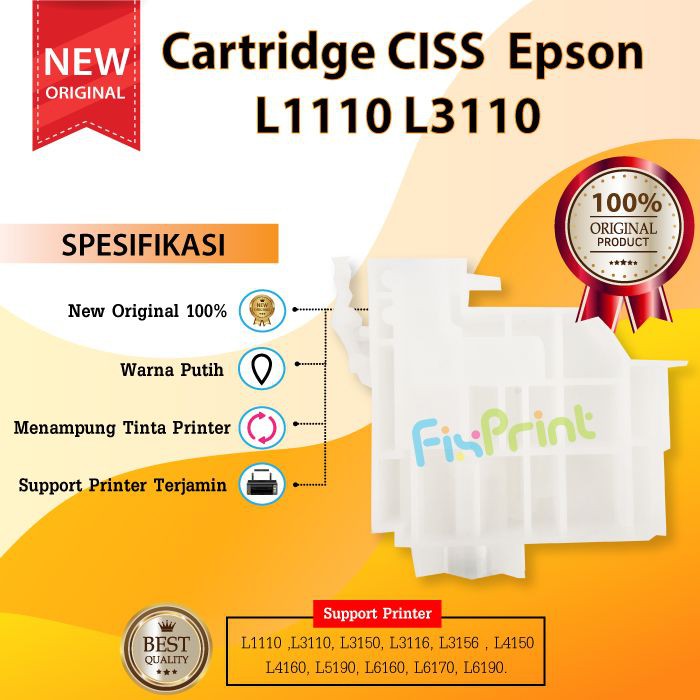 CISS Epson L1110 L3110 L3150 3156 L3210 L1210 L3250 L3256 L3216 New