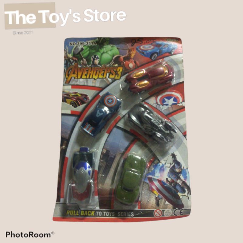 Mobil Avengers / Mobil Mainan Avengers / Mobil Avengers Set isi 5