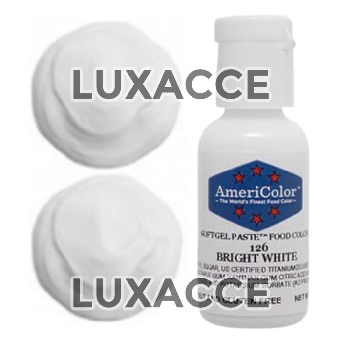 

ORIGINAL MURAH AMERICOLOR SOFTGEL PASTE BRIGHT WHITE 0.75 OZ
