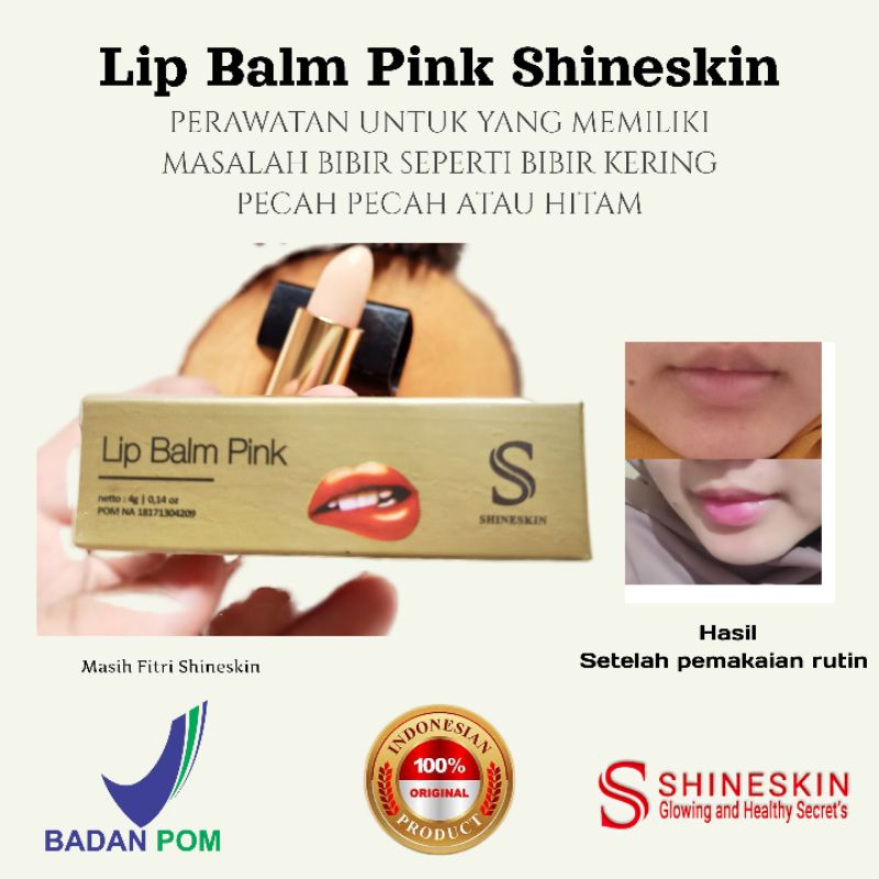 Lip Balm Shineskin Lip Serum Lip Care BPOM HALAL Aman Busui Ibu Hamil Remaja Untuk bibir kering peca