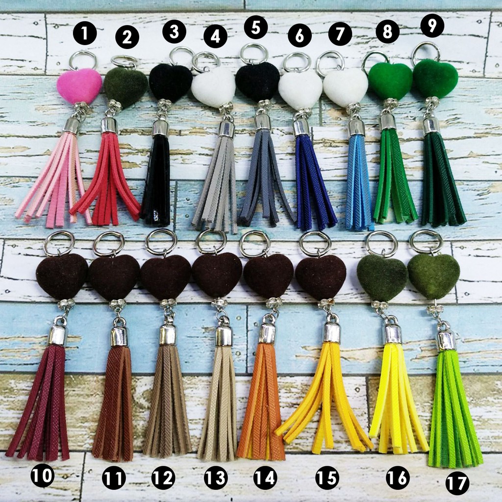 Gantungan Tassel Hati - Charm Tassel