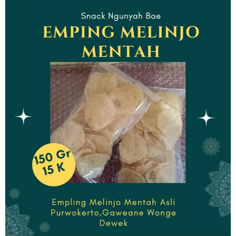 

Emping Melinjo Mentah,Emping Khas Purwokerto (Berat 150 Gr).