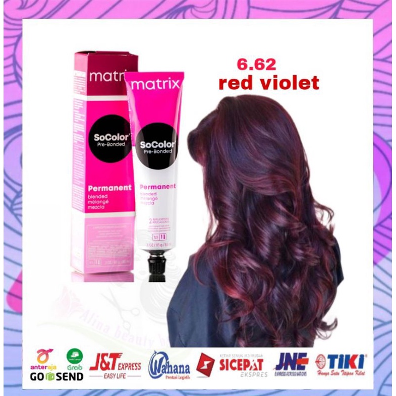 cat rambut matrix socolor 6.62 / 6RV + oxydant 135ml