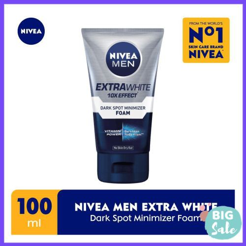 NIVEA Men EXTRA White 10x Effect - Dark Spot Minimizer Foam - 100ml