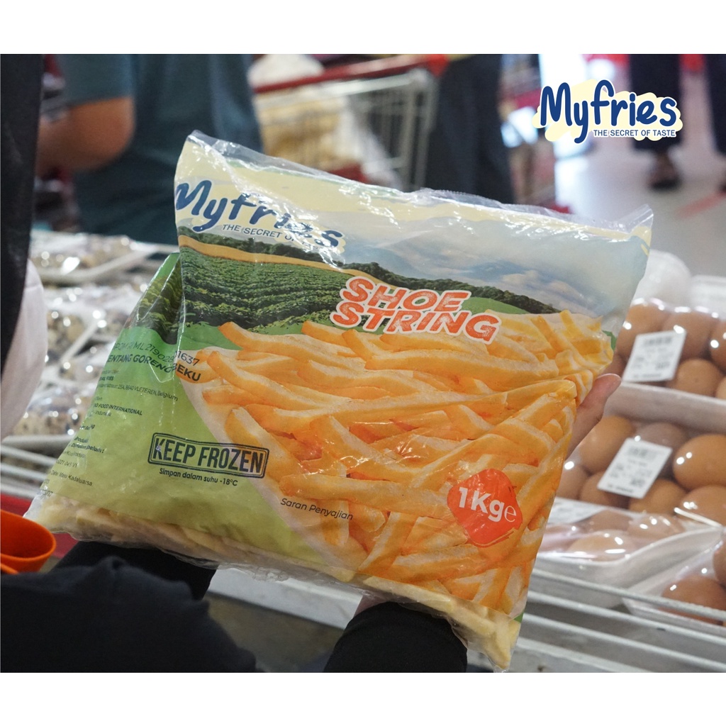 

Kentang Goreng - French Fries / Merek My Fries / Frozen Food - Shoestring 1000g / Grade A Kentang Goreng Premium