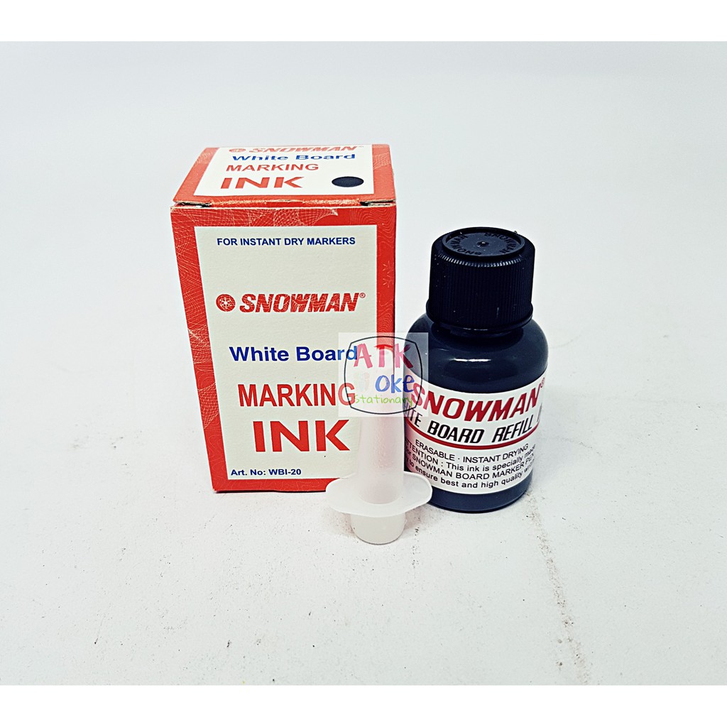 

Tinta Refill Ink Snowman White Board (Bisa Dihapus) Hitam