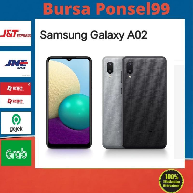 HP SAMSUNG GALAXY A02 RAM 3/32GB GARANSI RESMI SEIN-BLACK