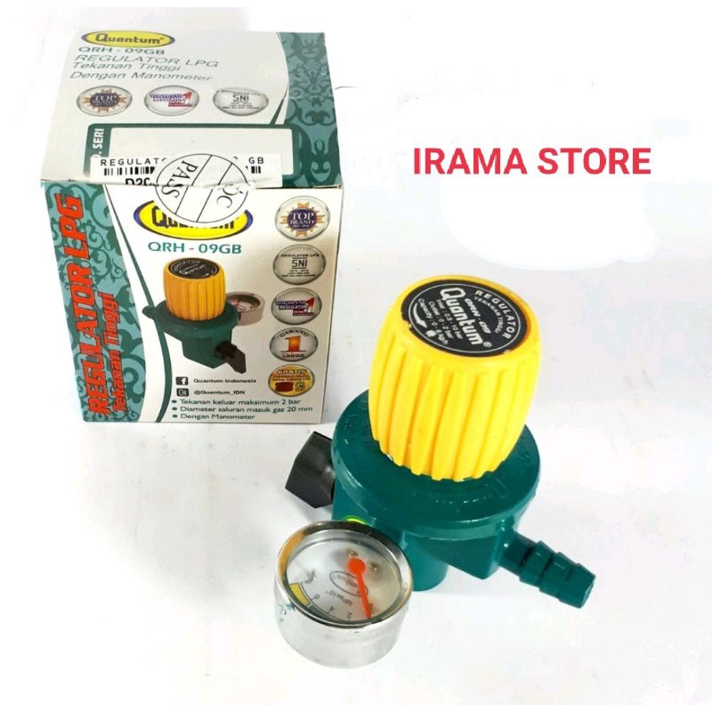 Jual Regulator Gas Tekanan Tinggi Quantum QRH09 / Regulator Quantum