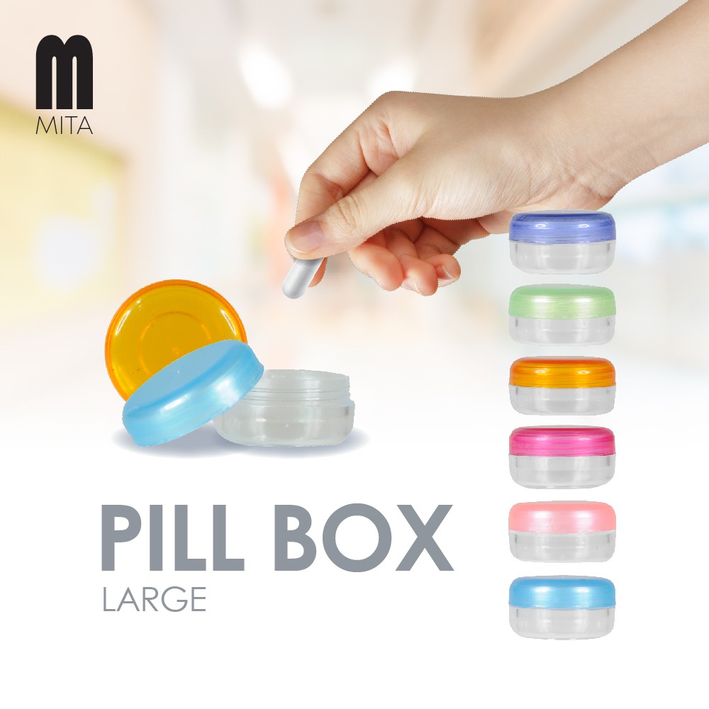 PILL BOX Murah Single Large/ Tempat Obat MURAH/ Container Kecil Serbaguna