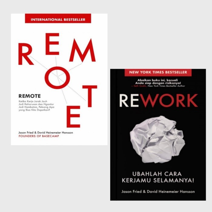OmBotak Paket Buku Rework & Remote - Ubahlah Cara Kerjamu Selamanya