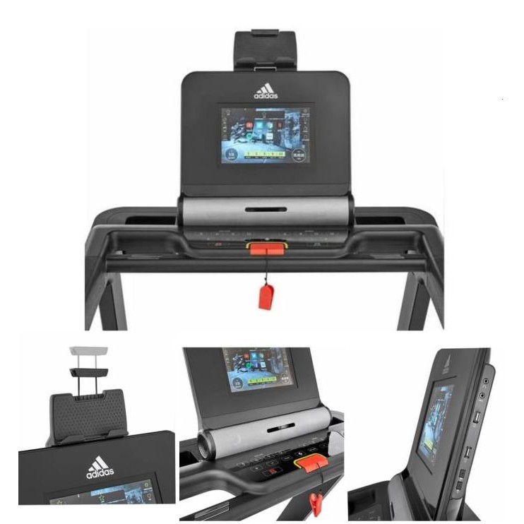 Adidas T19X Treadmill Elektrik Home Use - Layar TFT 10.1 Inci, Kemiringan Elektronik 15%