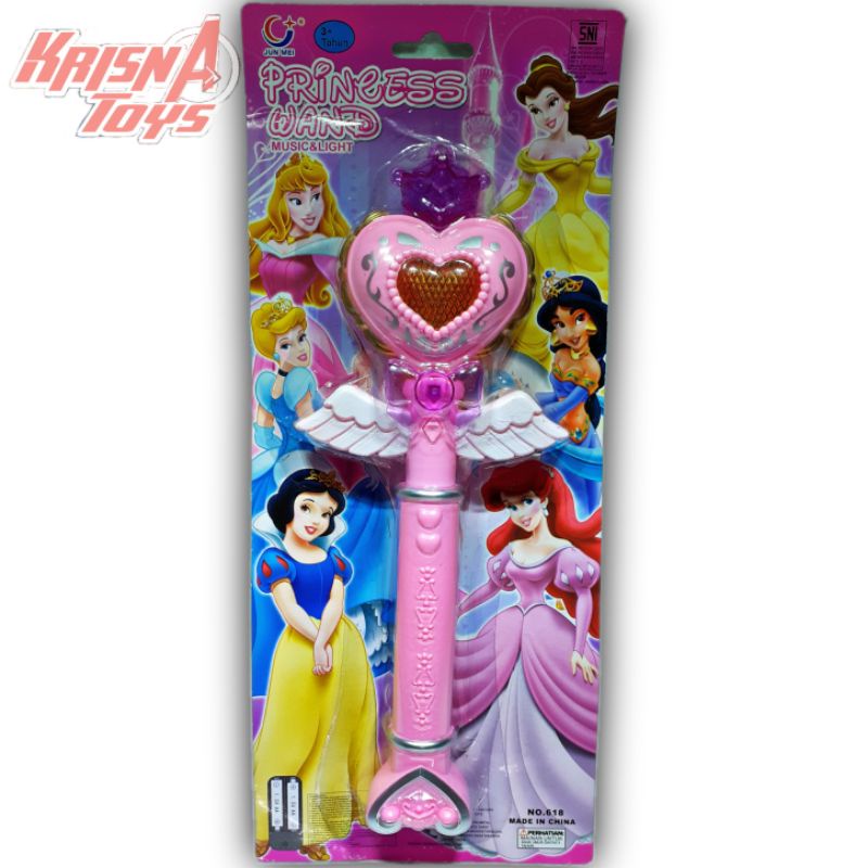 Mainan Anak Tongkat Peri Love_Princess wand music and light