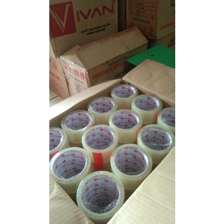 

Lakban bening 2 inch 45mm x 72 yard / Lakban termurah