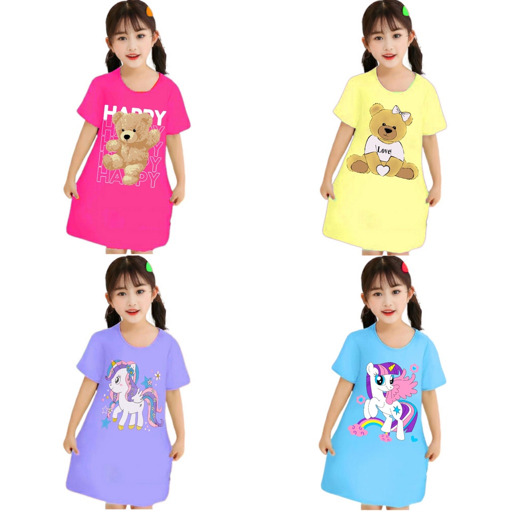 (15.800/pcs)grosir dress anak anak/daster anak perempuan murah