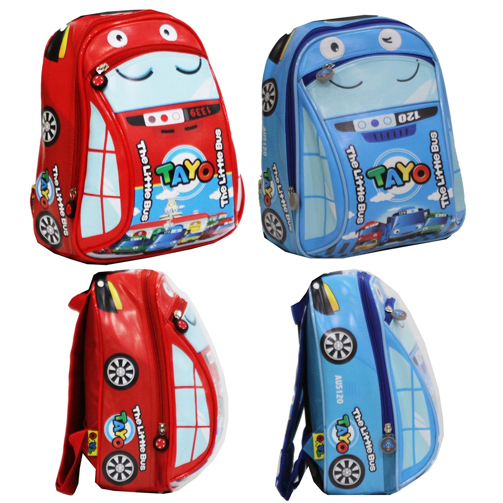  Tas  Ransel Sekolah  Anak Laki Laki PG PAUD Motif Mobil  