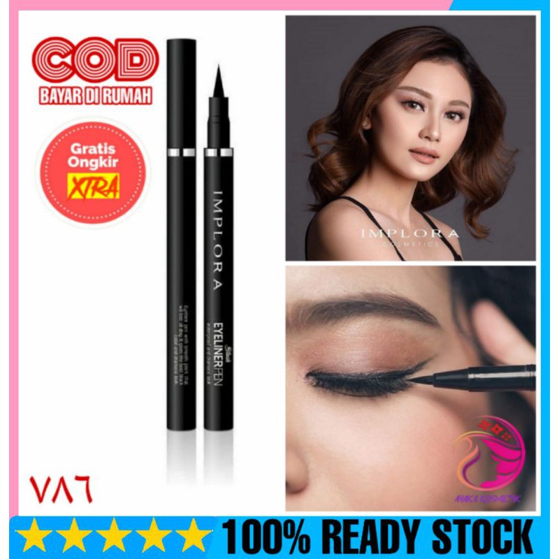 EYELINER IMPLORA PEN / IMPLORA EYELINER PEN WARNA HITAM 