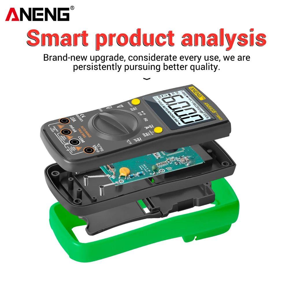 POPULAR Populer Digital Smart Multimeter Multifungsi Transistor Tester True RMS Dengan Pengukur Tegangan Temprature