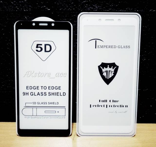 TEMPERED GLASS 5D FULL GLUE XIAO REDMI S2 ~ REDMI 6A