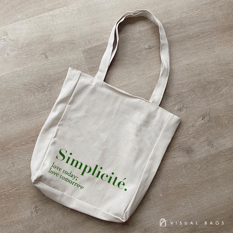 Totebag Kanvas (POTRAIT) Simplicite love today love tomorrow (crbn_cloth)
