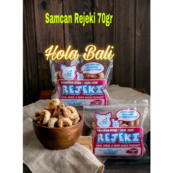 

Kerupuk Babi Kulit & Samcam by Rejeki 50 & 70 gr