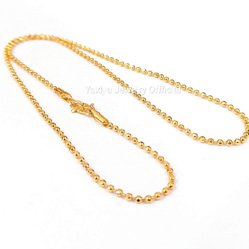 Kalung Biji lada Emas yaxiya perhiasan lapis emas Replica gold kalung merica