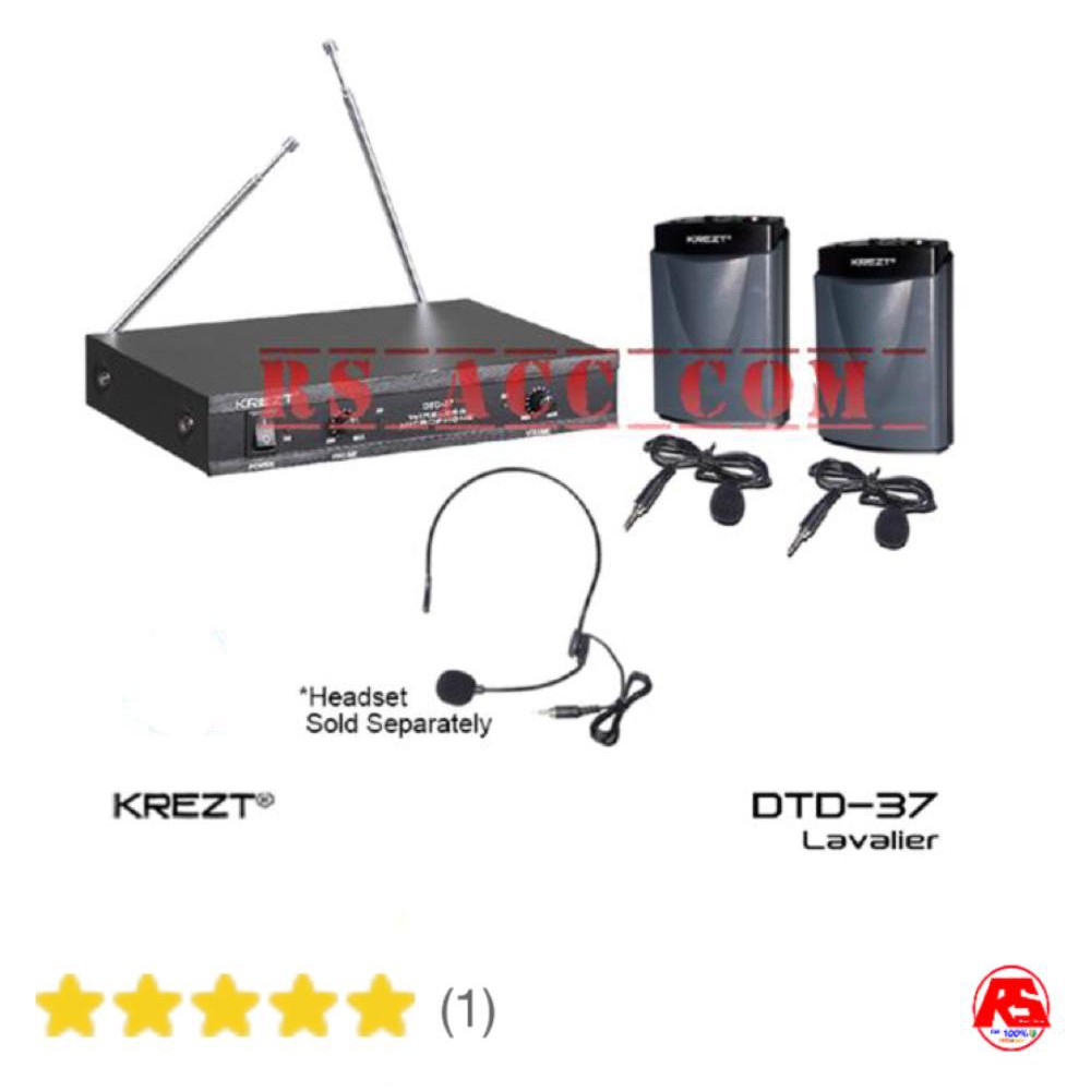 Kualitas OK Murah Mic wireless krezt DTD 37 clip on clip on Pro