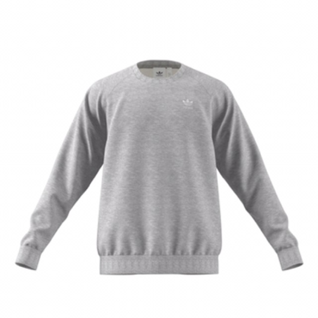 gray adidas crew neck sweatshirt