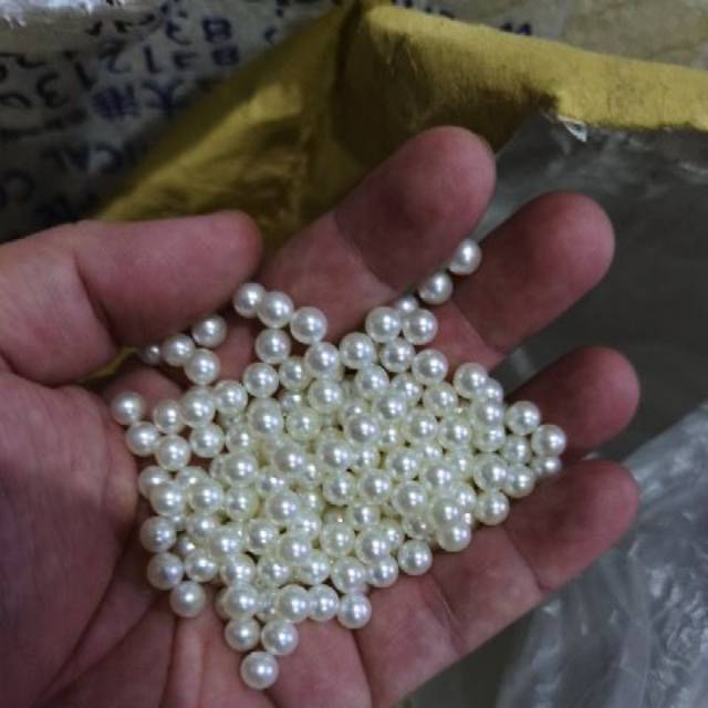 MUTIARA TINDIK 6MM DAN 8MM KUALITAS AA WARNA B/W BROKEN WHITE PAK BESAR