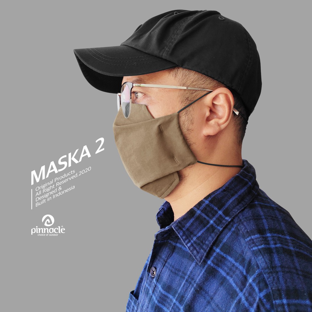 Pinnacle MASKA 2 Khaki - Masker Non Medis